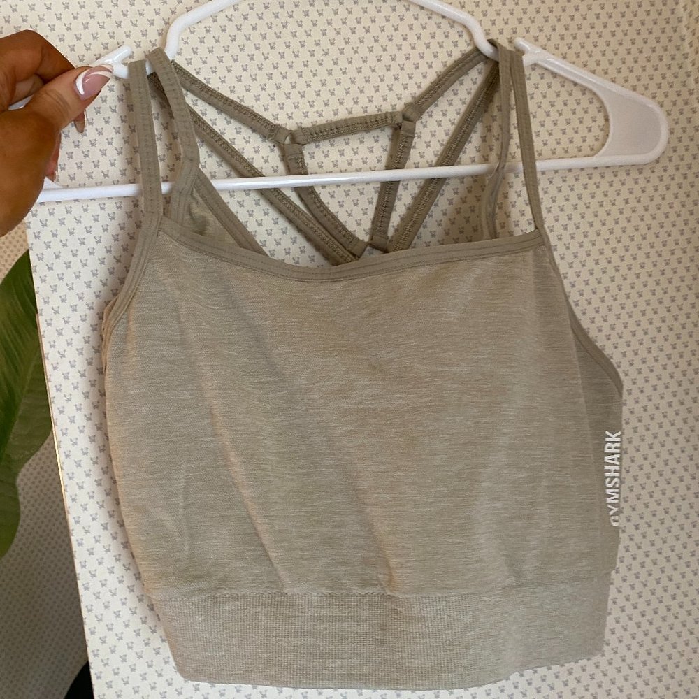 ADAPT MARL SEAMLESS SPORTS BRA GYMSHARK